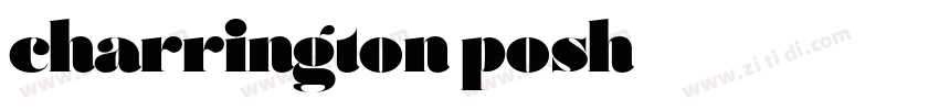 charrington posh字体转换
